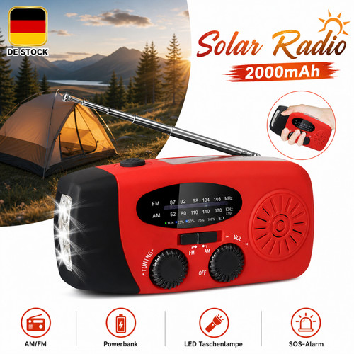 Radio manovella 2000mah - a,