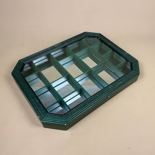 Vetrina vetro legno verde