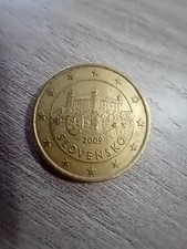 Moneta Da 50 Centesimi Del 2009 Slovensko Castello Di Bratislava