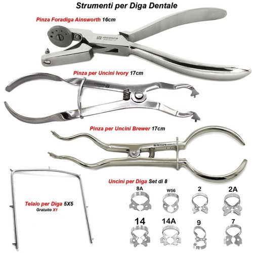 Strumenti per diga gomma - diga,