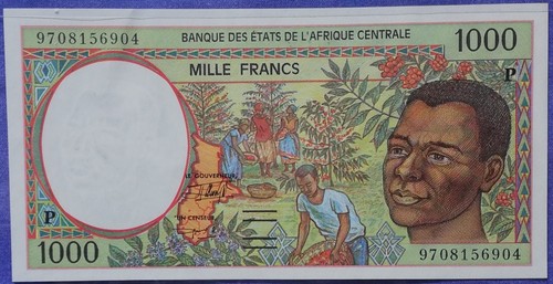 Africa centrale 1000 francs - -,
