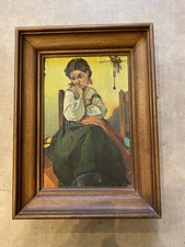 RITRATTO DI RAGAZZA OLIO SU