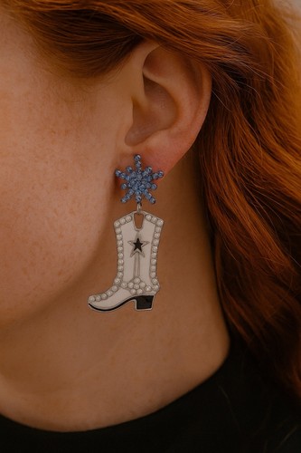 Orecchini stivali cowboy - , zara