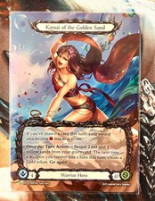 Kassai della Sabbia Dorata - Arte Alternativa Arcobaleno Foil Eroe Adulto FABTCG