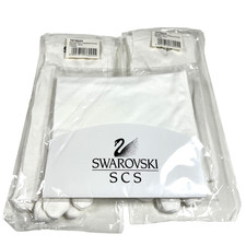 Guanti e 1 panno cotone bianco