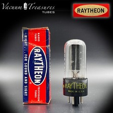 5Y3 GT (5Z2P) RAYTHEON NOS NIB Black Plates D Getter Tube Made in USA