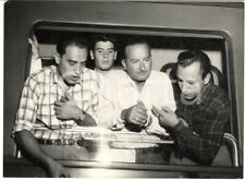 1954 CICLISMO MILANO Partenza dei pistard italiani per i mondiali *Foto 18x13