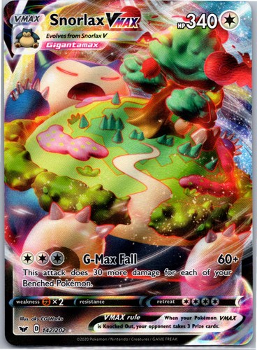 Carta pokemon snorlax vmax - pokemon,