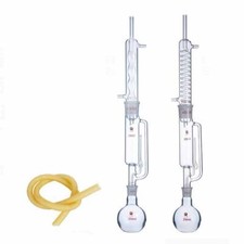 Fiaschetta Vetreria 60-1000ml Soxhlet Estrattore Chimica Laboratorio Adattatore