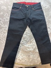 Jeans uomo Billionaire Italian Couture con inserto in pelle di coccodrillo IT 56