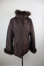 BYBLOS BLU GIUBBINO GIACCA DONNA 46 WOMAN JACKET CASUAL VINTAGE LOGO PELLICCIA