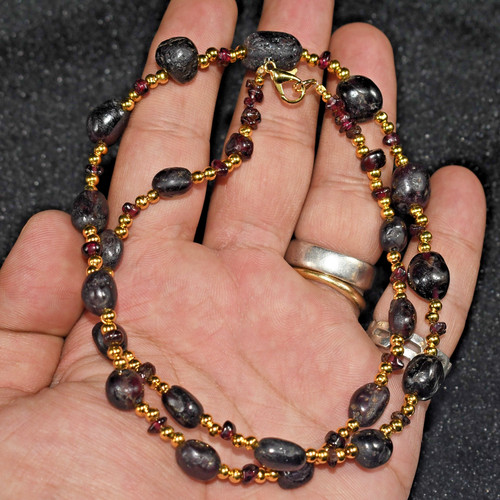 Collana perle pietra di - collana,