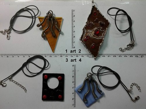 Collana ciondolo murrine - collana, e