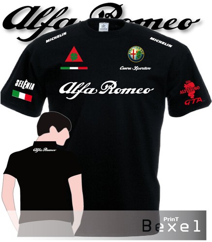 Tshirt stampata alfa romeo - tshirt,
