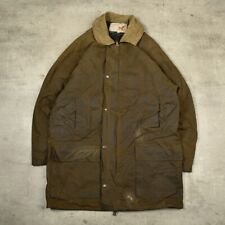 Vintage Waxed Hunting Jacket Khaki Green Medium