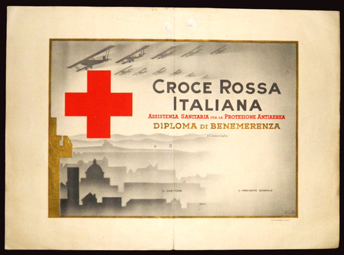 Croce rossa italiana - rossa, italiana-diploma