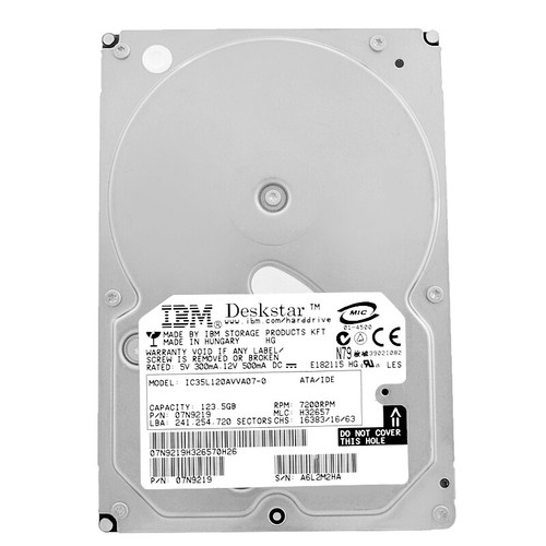 Disco rigido ibm 120gb - rigido,
