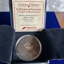 MARCO ANTONIO DENARIO ROMANO LEGIONARIO 32-31 a.C. LEGIO XX CERTIFICATO BOLAFFI