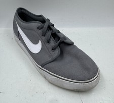 Nike Toki Low Textile Sneakers Uomo 10.5 Grigio Bianco Scarpe da Ginnastica 555272-091