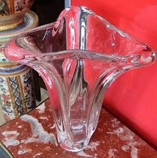 Grande Vaso ART VANNES FRANCE In Cristallo Al Piombo  24% Anni 60 