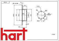 2 dischi freno HART 241068 2