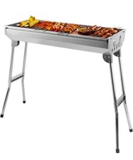 Griglia Barbecue portatile a Carbone in Acciaio Inox, pieghevole.