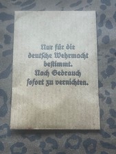 ORIGINALE CONFEZIONE PRESERVATIVI IN DOTAZIONE ALLA WEHRMACHT