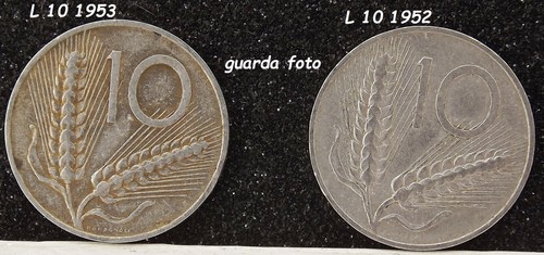 1952 lire 1953 di - 1952, 10