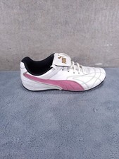 Sneakers Puma da Donna Antiscivolo in Pelle Linguetta Reversibile Tg 36 Bianco