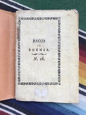 1822 Bacco In Boemia Rare