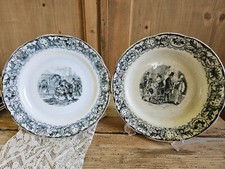 1856 SCI Laveno Carnelli Caspani Revelli 2 Piatti Parlanti Piatto Parlante