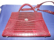 Borsa a mano Socha Audrey Croco Burgundy 13,3 pollici