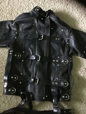 Giacca dritta uomo in pelle