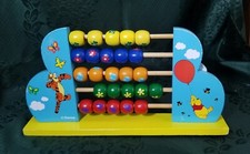 PALLOTTOLIERE DISNEY © IN LEGNO WINNIE THE POOH & TIGRO VINTAGE DA COLLEZIONE