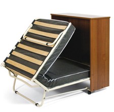 Mobile giroletto noce antico letto a scomparsa con rete a doghe ortopediche