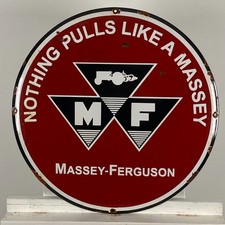 Insegna smaltata Massey