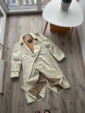 Cappotto Burberry anni 90 tranch nova check uomo taglia large raro