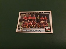 PANINI WORLD CUP ARGENTINA 78 🇦🇷 SQUADRA UNGHERIA 🇭🇺  # 62 COME FOTO .