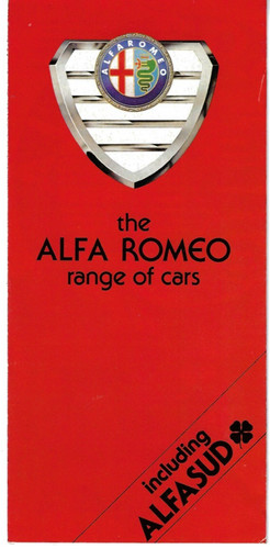 Alfa romeo range 1982 - range, uk