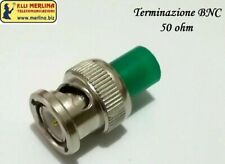 Carico Fittizio connettore BNC Terminale Terminazione 50 ohm alta qualità 2 pz