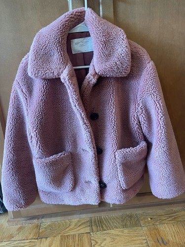 Pink teddy coat from - from, zara