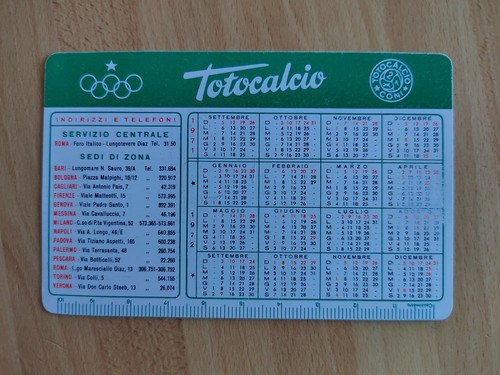 Calendario tascabile vintage - tascabile,