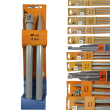 PONY ferri aghi maglia per aguglieria alluminio e plastica lunghezza 40 cm