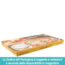 100 SCATOLE PIZZA 34x56x4 cm CARTONI Mezzo Metro BIANCO - CHIUSURA AMERICANA
