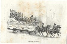 Antique Print CARNIVAL IN NICE
