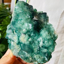 Cristallo di quarzo fluorite