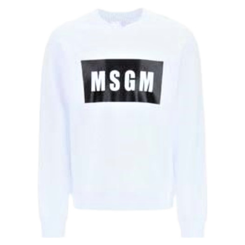 Felpa uomo donna bianca - , msgm