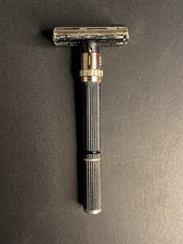 Rasoio di sicurezza regolabile Gillette manico nero Super 109 - X1 1977