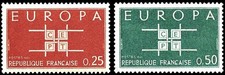 Francia 1963 europa - 2v, mnh**