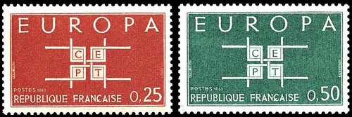 Francia 1963 europa mnh - 1963, 2v